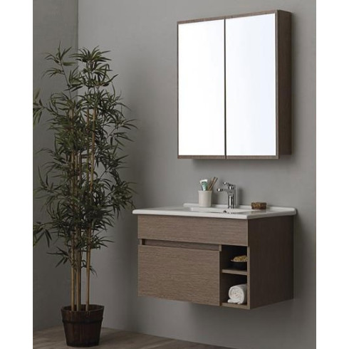 MEUBLE NATURE + MIROIR Sanimeuble