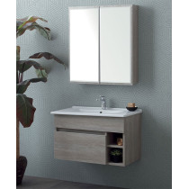 MEUBLE NATURE MARRON CL 80 SC + MIROIR