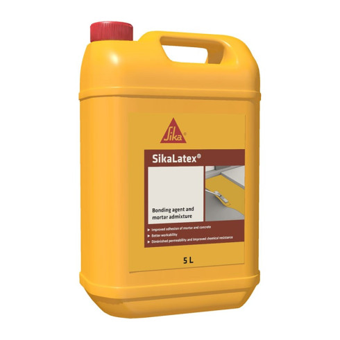 Dispersion aqueuse de résine synthétique-SikaLatex-Bidon 5L