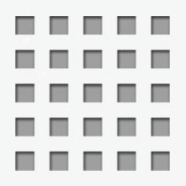 PLAQUE PERFOREE QUADRILLE 10/18 1200X2400X12,5MM AYGIPS