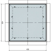 TRAPPE DE VISITE MUR COUPE-FEU 40X40 AKIFIX