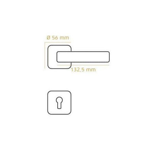 Poignée de porte PERA SATINE - Doganlar