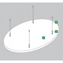 TOPIQ SONIC forme OVAL 1800X1200 MM AMF
