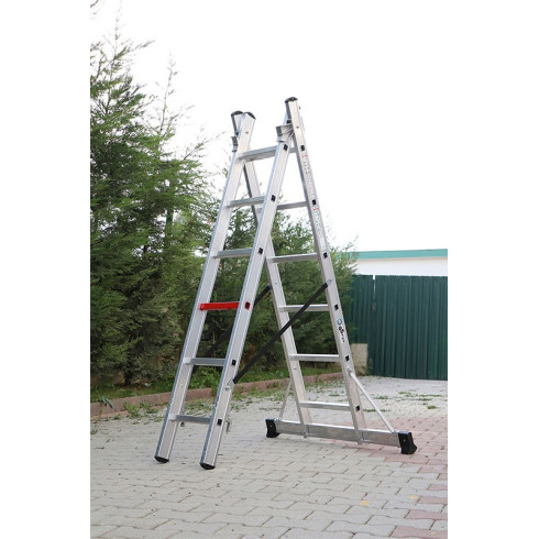 ECHELLE TRANSFORMABLE 2 PLANS ALUMINIUM 2x3 M
