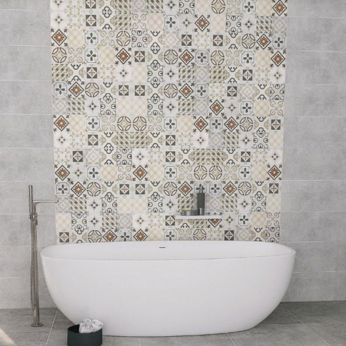FAIENCE PIASENTINA GRIS CLAIR 25X60 Somocer