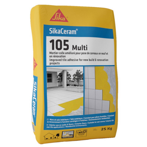 SIKACERAM 105 MULTI BLANC (SAC 25 Kg)
