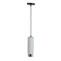 Lumière pendant suspendue 1MT gypse gris avec finition en métal or rose V-TAC