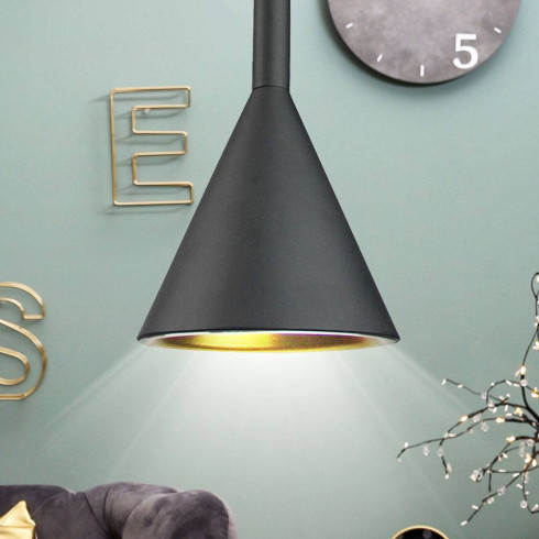 Lumière Pendant double Aluminium NOIR V-TAC