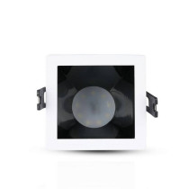 Plafond carré blanc+noir pour Spotlights LED GU10-GU5.3 - SKU 3165 V-TAC