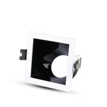 Plafond carré blanc+noir pour Spotlights LED GU10-GU5.3 - SKU 3165 V-TAC