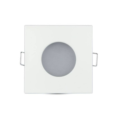 Plafond IP44 Carré Alliage de zinc GU10 Blanc Mat pour Spot LED V-TAC