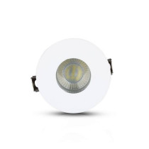 Plafond Rond blanc+chrome pour Spotlights LED GU10-GU5.3 - SKU 3160 V-TAC