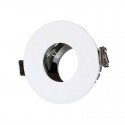 Plafond Rond blanc+chrome pour Spotlights LED GU10-GU5.3 - SKU 3160 V-TAC