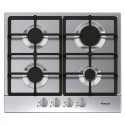 Plaque 4 feux gaz 60cm GR fonte inox FOCUS