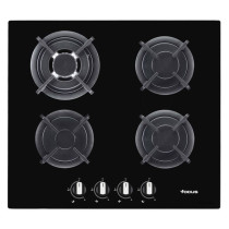 Plaque 4 feux gaz 60cm GR fonte vitro noir FOCUS