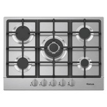 Plaque 5 feux gaz 70cm GR fonte inox FOCUS