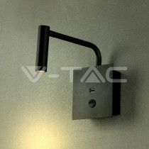 Applique murale LED 3W 3000K NOIR V-TAC