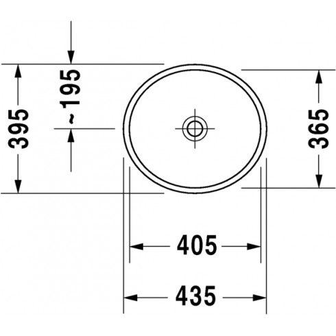 STARCK 2 VASQUE A POSER 435 MM MEULE DURAVIT