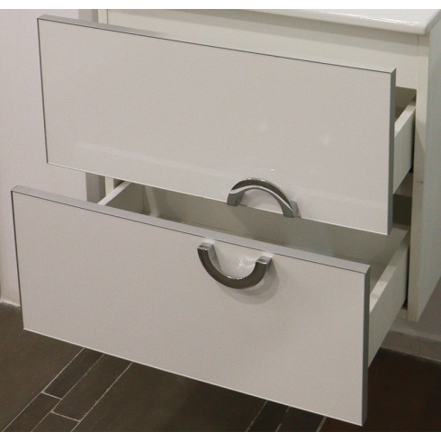 MEUBLE ECLAT SC 60 BLANC + MIROIR Sanimeuble