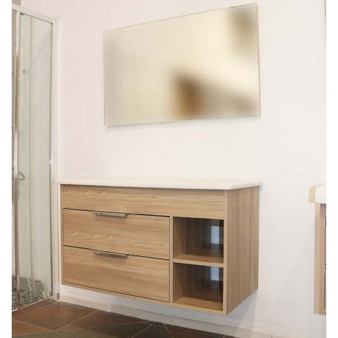 Meuble XS Beige + miroir Sanimeuble