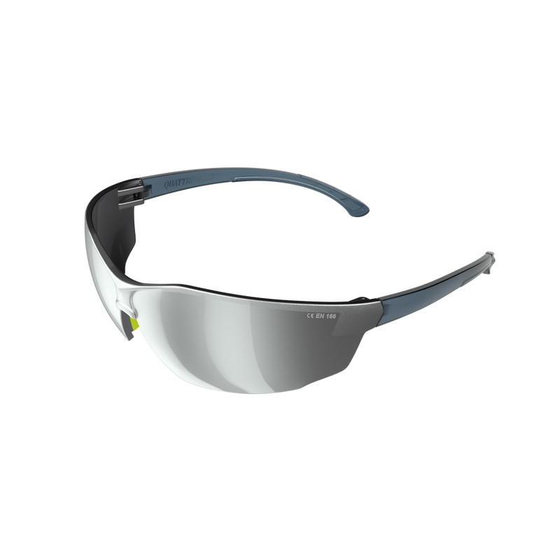 Lunette de protection S-1100 QUATTRO ENVELOPPENTE GRIS