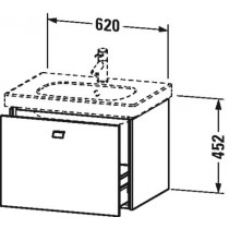 Pack Meuble Brioso 452x620x469 Lin DURAVIT