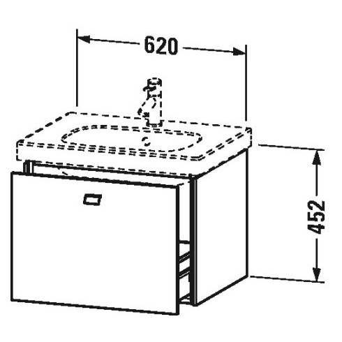 Pack Meuble Brioso 452x620x469 Lin DURAVIT