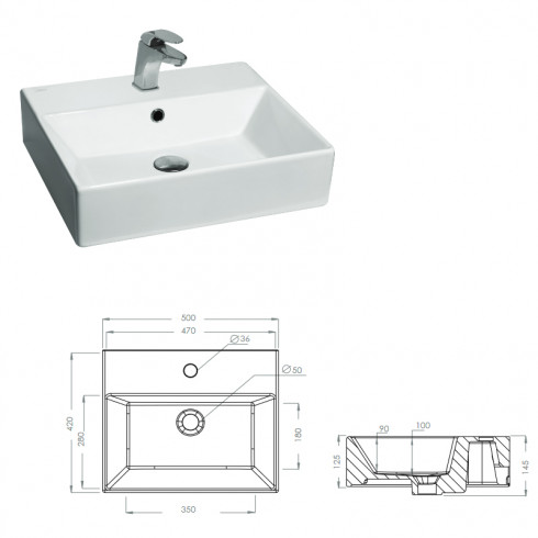 BOL SQUARE BLANC SANIMED