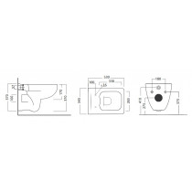 Cuvette suspendue Olympia Rimless Blanc SANIMED
